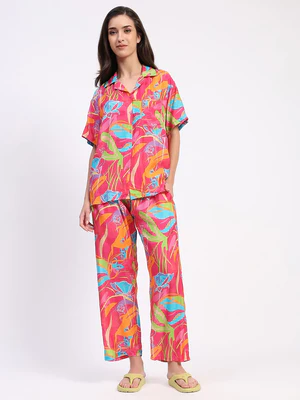 Rose Petal Night Suit
